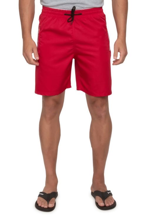 Bermuda Masculina com Cordão Vermelha