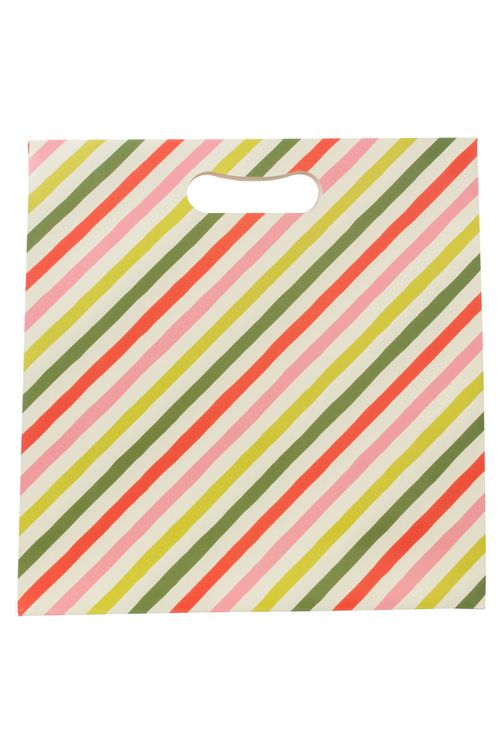Embalagem Presente Sacola Estampa Listras