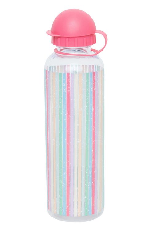 Garrafa de Água Listrada Rosa e Azul
