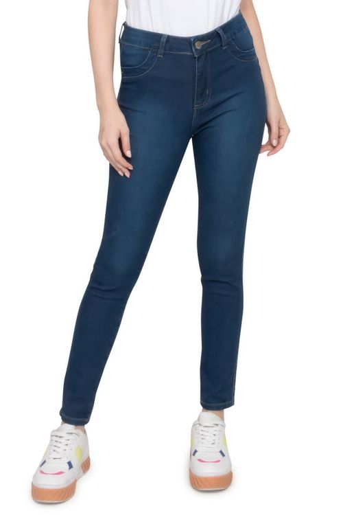 Calça Feminina Cigarrete Jeans Escuro