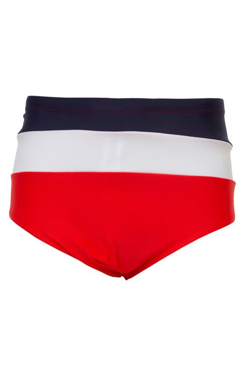 Sunga Boxer Masculina Super Azul Branco e Vermelho