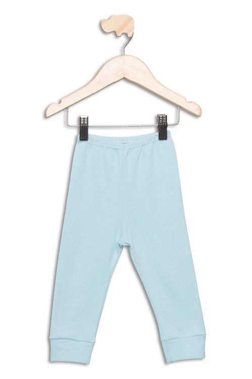 Calça Infantil Bebê Lisa Azul Tam P ao G