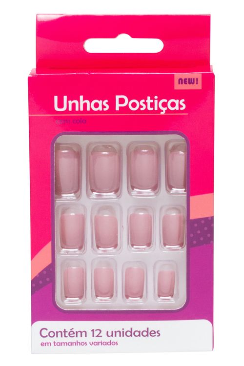Unhas Postiças com Cola Nude