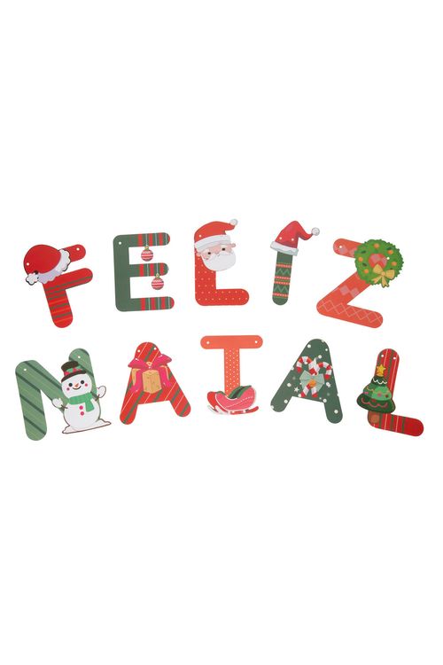 Faixa Decorativa Feliz Natal