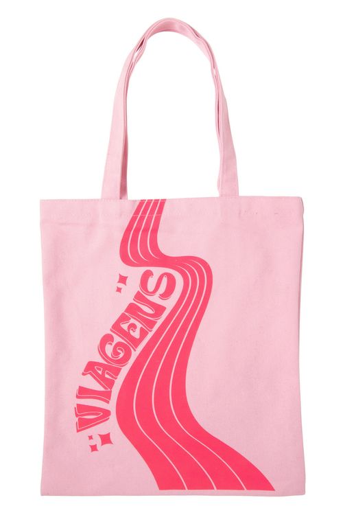 Bolsa Ecobag com Estampa Viagens Rosa