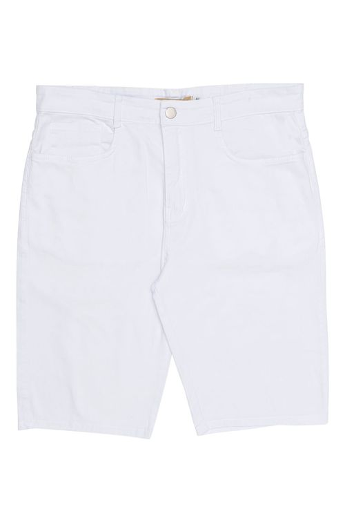 Bermuda Masculina em Sarja Branca