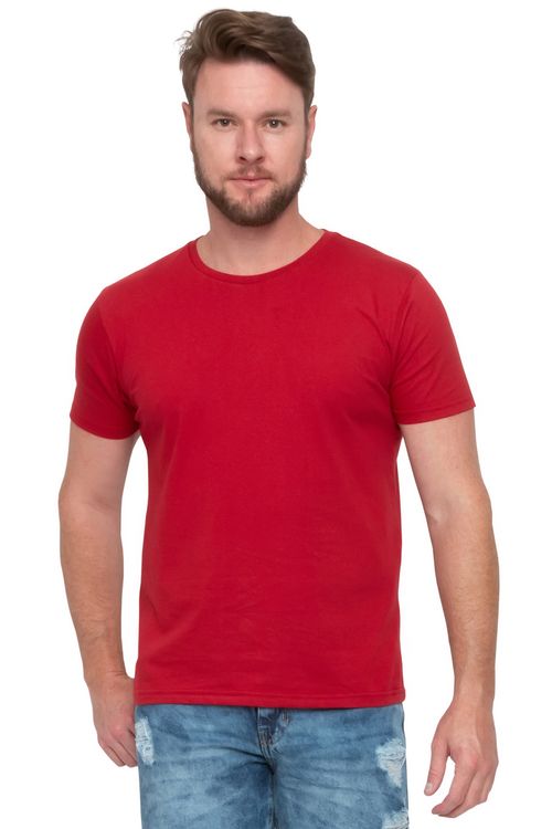 Camiseta Masculina Premium Vermelha