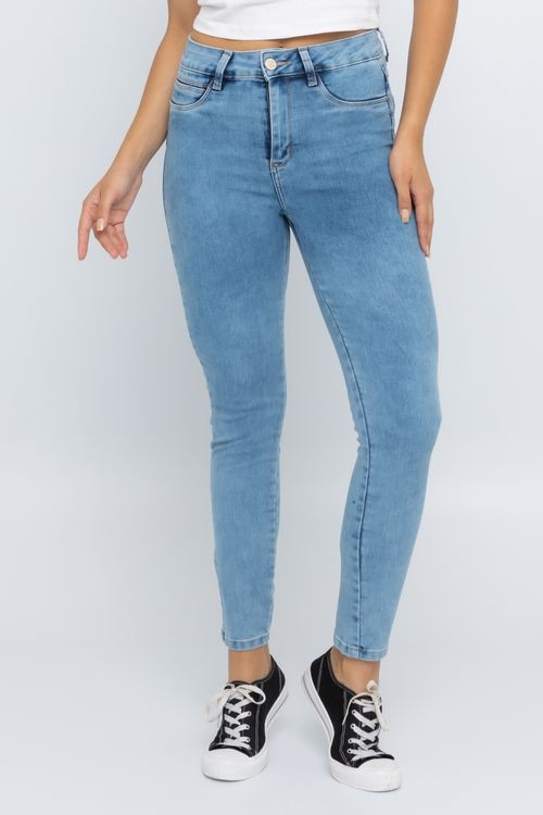 Calça Feminina Skinny Push Up Jeans Escuro