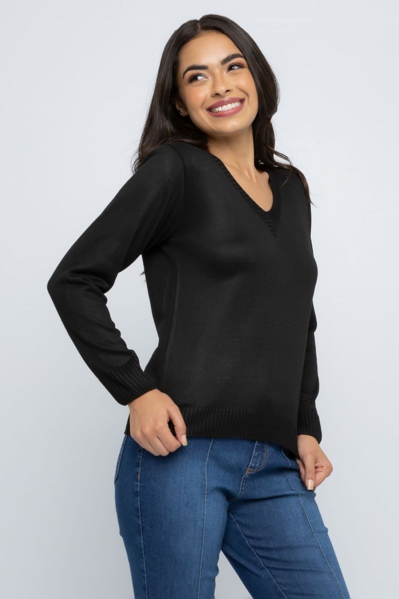 Sueter-Feminino-Basico-em-Trico-Preto