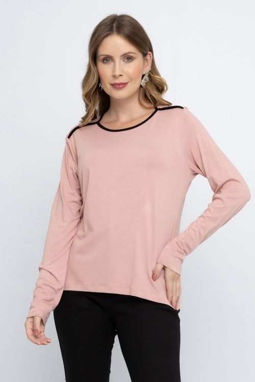 Blusa Feminina City Rosa Claro