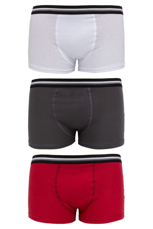 Kit 3 Cuecas Boxer em Malha Cores Sortidas Tam P