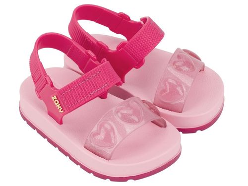 Sandália Infantil Zaxynina Moderninha Rosa Choque