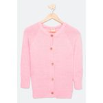 Cardigan-Juvenil-em-Trico-com-Pelo-Rosa-Tam-10-a-16