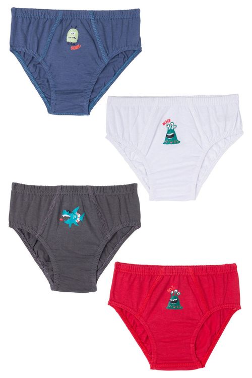 Kit 4x1 Cueca - Monstros