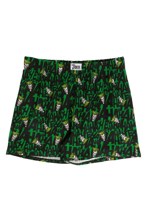 Cueca Samba Canção com Estampa Joker Verde e Preto