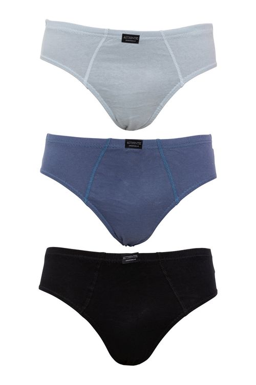 Kit 3 Cuecas Slip Sortidas Multicor Tam M