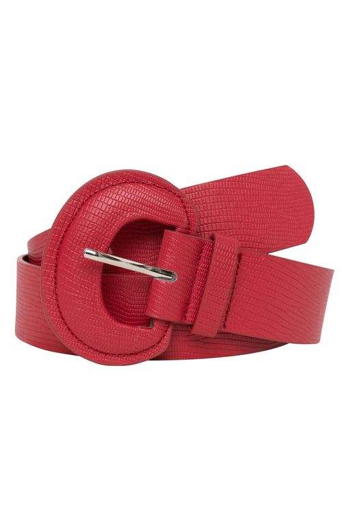 Cinto Feminino Texturizado Vermelho