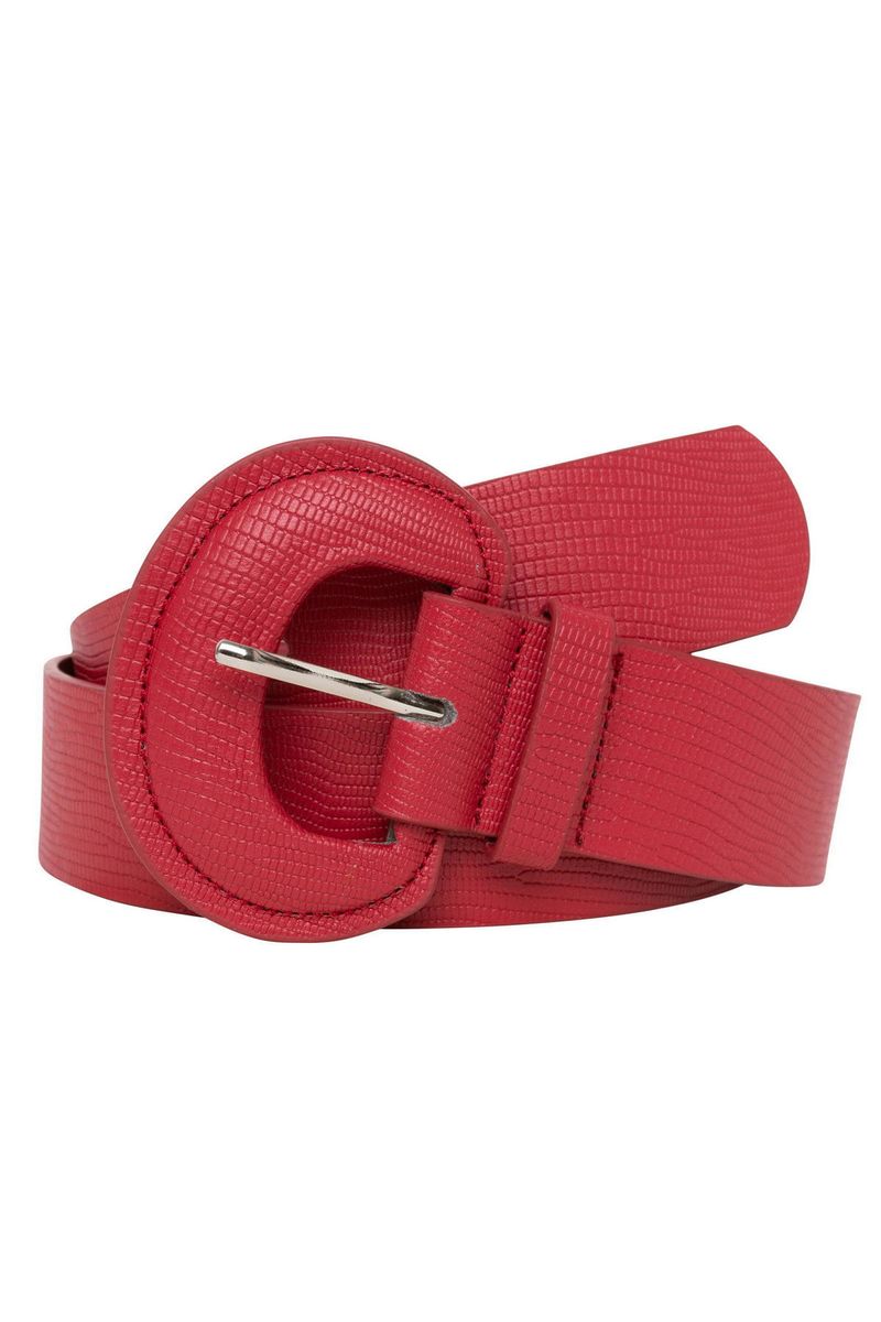 Cinto-Feminino-Texturizado-Vermelho