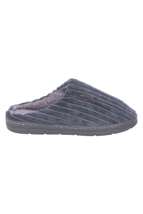 Pantufa Fechada com Textura Cinza Chumbo