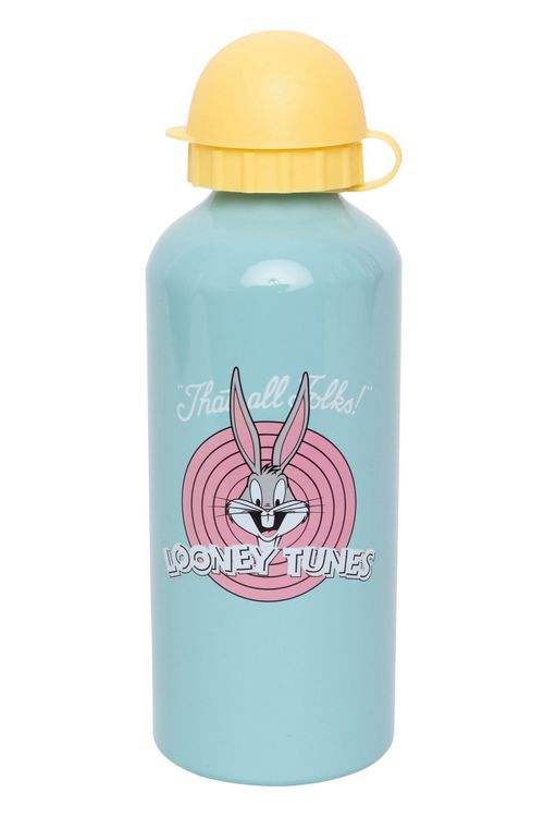 Garrafa de Alumínio com Estampa Pernalonga Looney Tunes Verde Água