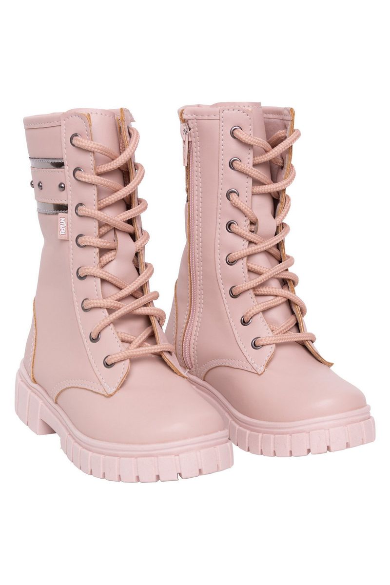 Bota store coturno rosa