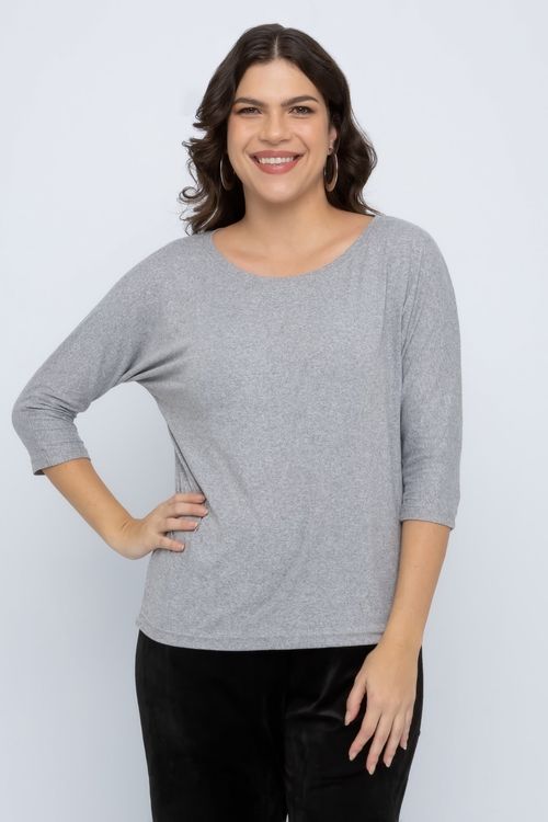 Blusa Feminina Casual Feita Pra Mim Mescla