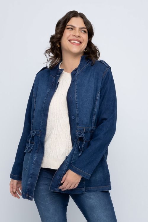 PARKA FPM CS 1372FPM JNS CAPUZ MD - JEANS CLARO