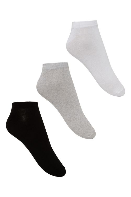 Kit 3 Pares de Meias Masculinas Cano Curto Sortidas Multicor