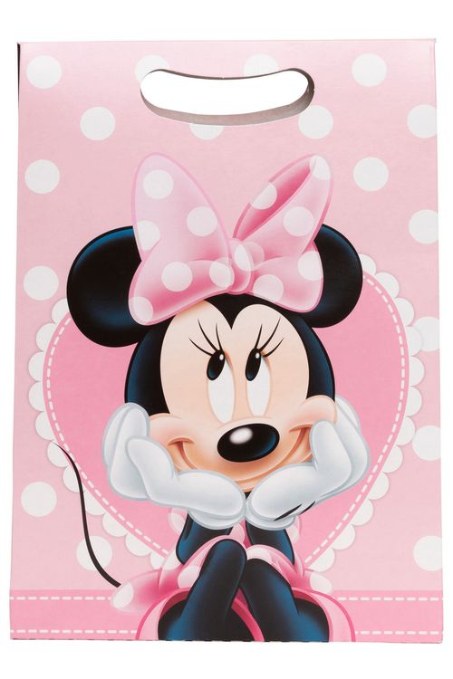 Embalagem Para Presente Sacola Com Estampa Minnie Sortida