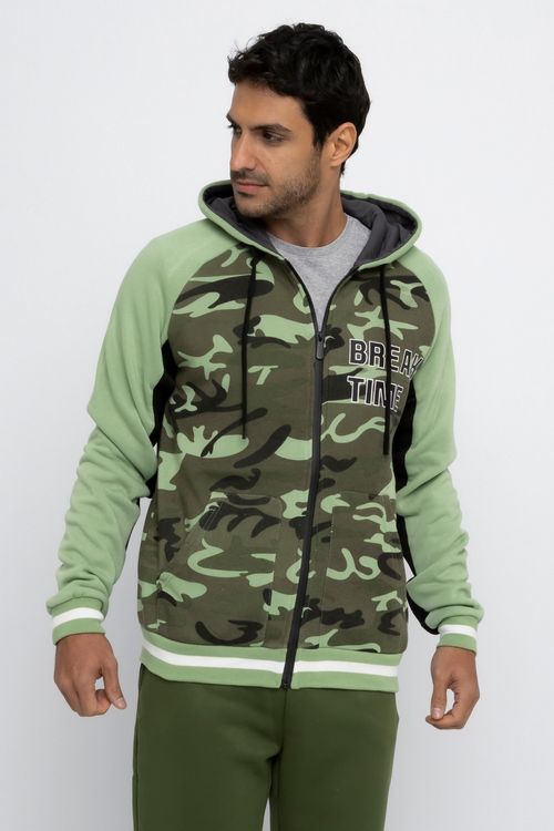 Casaco Moletom Masculino Street  Verde