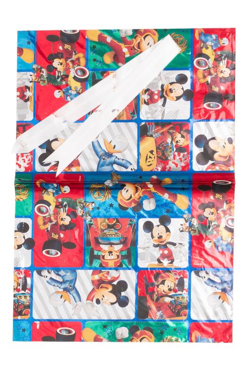 Saco Para Presente Com Laço Estampa Turma do Mickey Disney