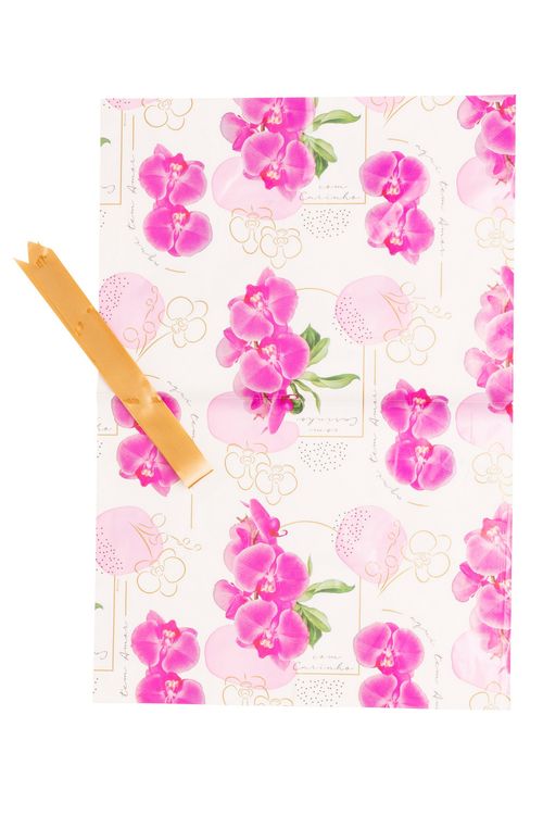 Saco Para Presente Com Laço Estampa Floral Sortido