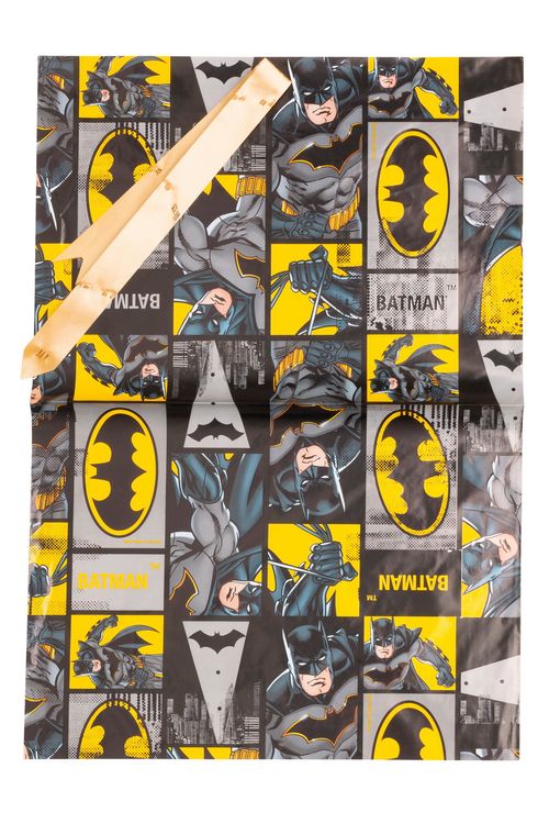 Saco Para Presente Com Laço Estampa Batman Sortido