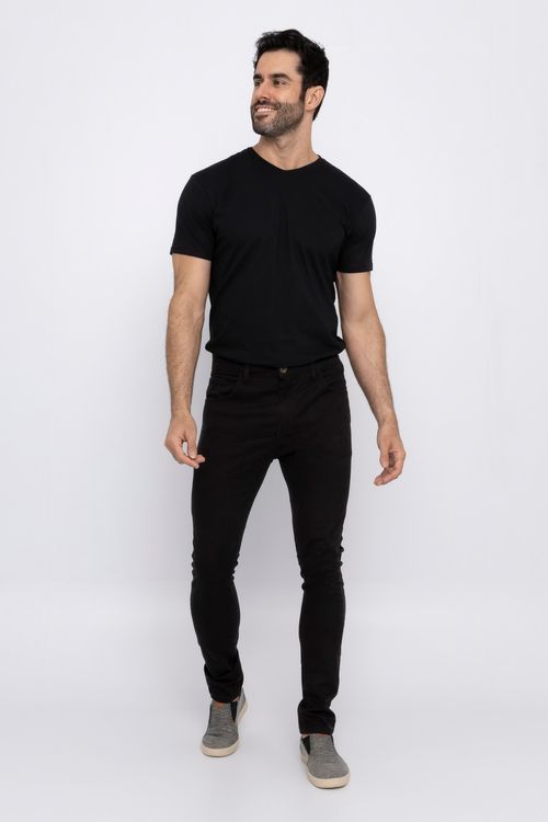 Calça Skinny Masculina Preta