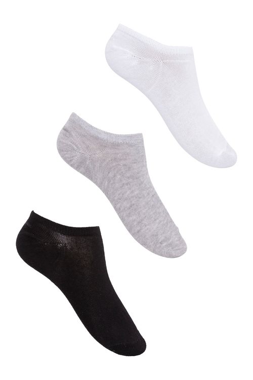 Kit 3 Pares de Meias Masculinas Cano Baixo Multicor Tam 39 ao 44