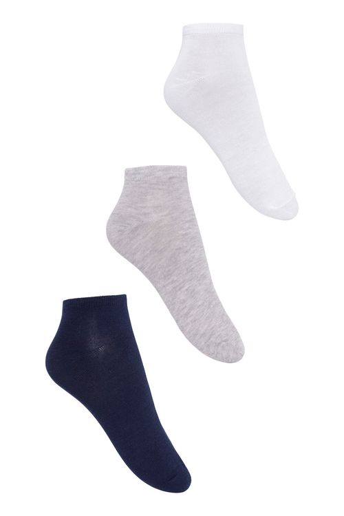 Kit 3 Pares de Meias Masculinas Cano Médio Multicor Tam 39 ao 44