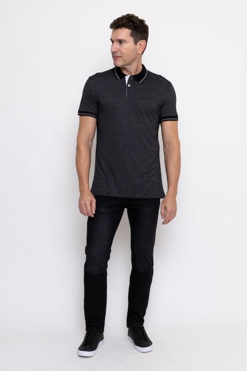 Calça Jeans Masculina Caedu Slim Preta - Estilo e Conforto