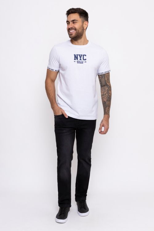 Calça Jeans Masculina Slim Preta