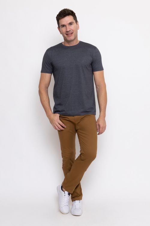 Calça Masculina Skinny Caramelo