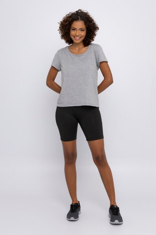 Shorts Esportivo Feminino Ciclista Preto