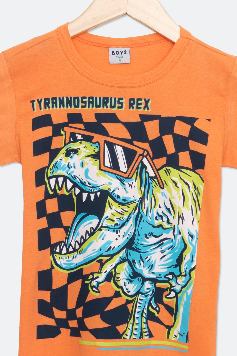 Camiseta Infantil Jogo Dinossauro Google 100% Algodão