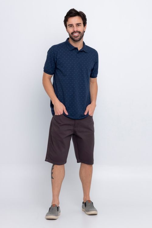 Bermuda Masculina Casual Chumbo