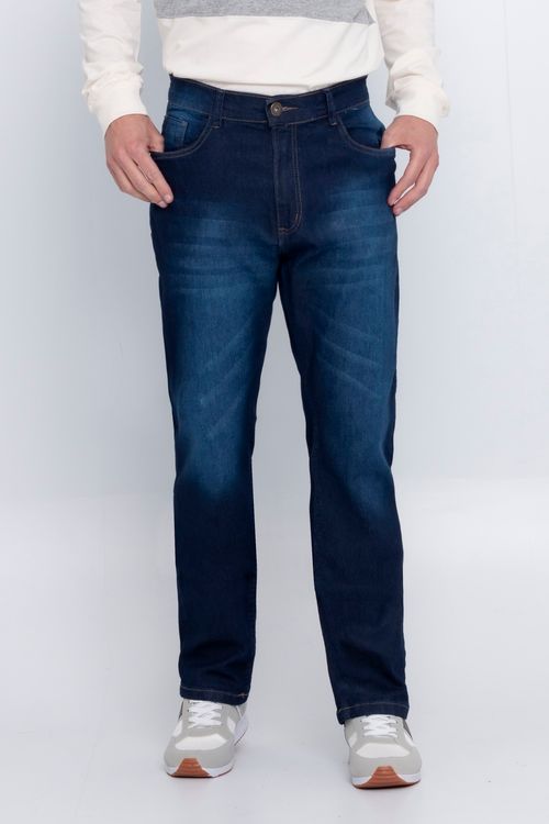 Calça Jeans Masculina Escura Básica