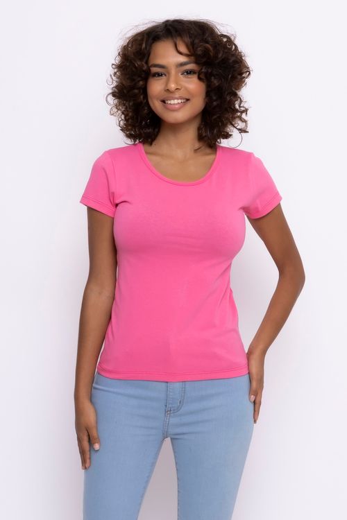 Blusa Feminina em Cotton Rosa