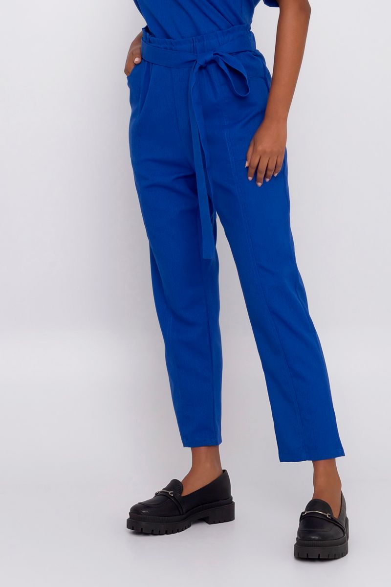 Calça best sale azul caneta