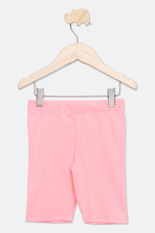 Shorts Infantil Ciclista Rosa Claro Tam 4 a 8