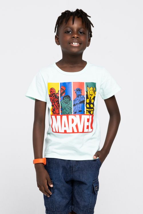 CAMISETA MC INF10/16noS 036728 MARVEL VD - VERDE CLARO