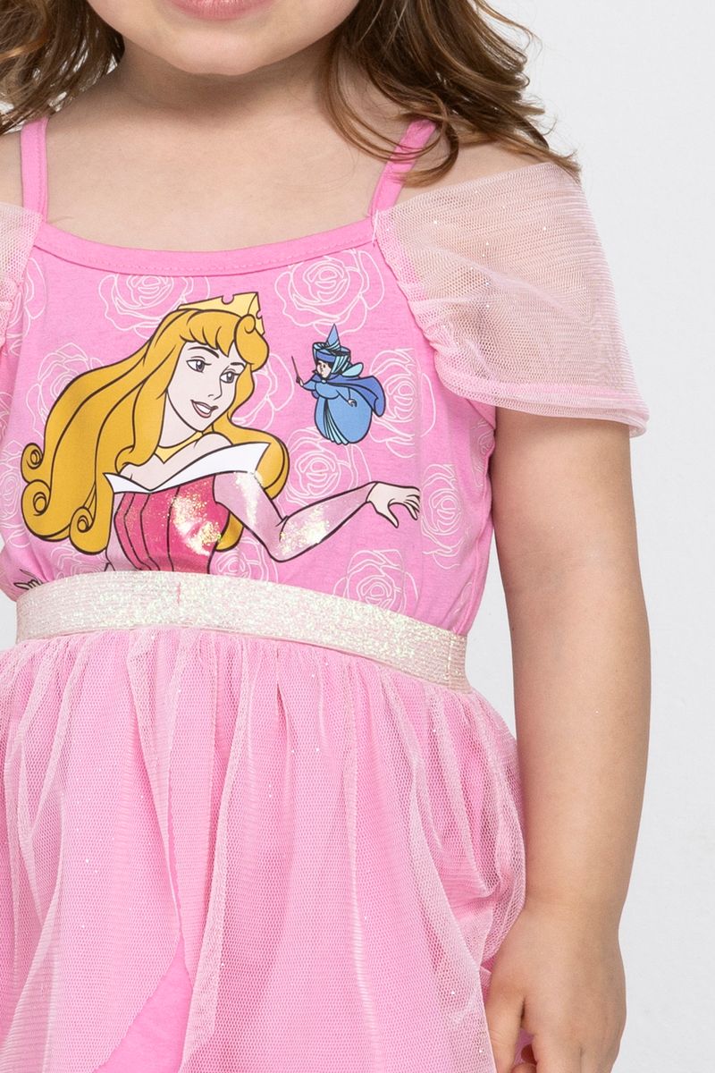 Vestido Infantil Princesa Aurora