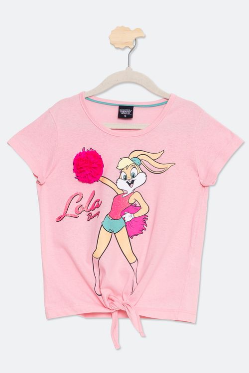 Blusa Infantil com Estampa Lola Rosa Tam 4 a 10