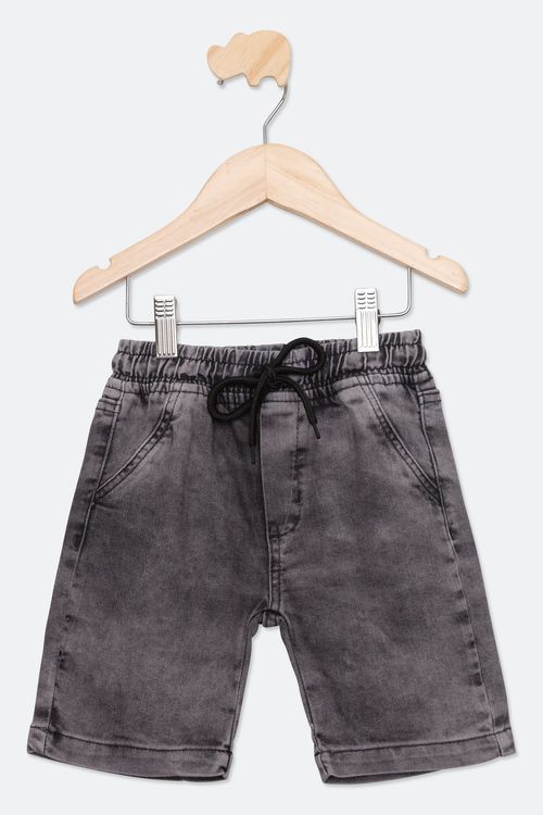 Bermuda Infantil Menino Jeans Black Tam 1/3